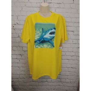 ThereAbouts Boys Size XXL (22H) Bright Yellow Surfboard Beach Shirt
